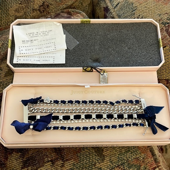 Extremely rare Juicy Couture circa 2010 multi chain magnetic clasp bracelet - Picture 1 of 10